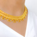 Classic Draped Choker 22k Gold Set