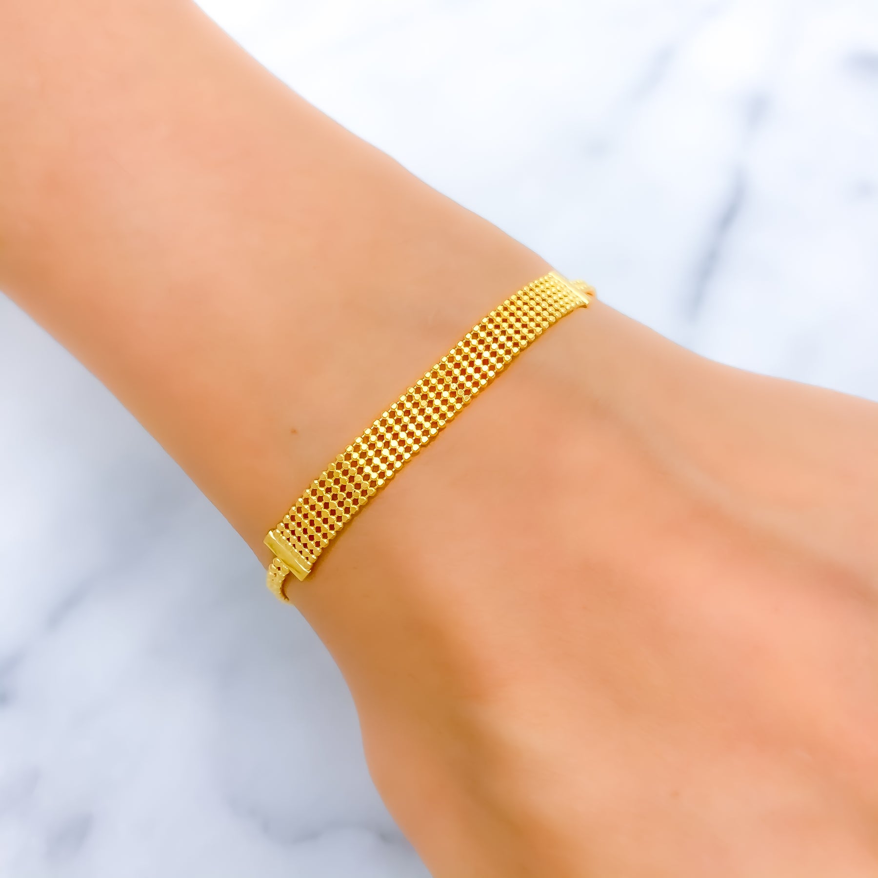 14k solid gold friendship bracelet – Vivien Frank Designs