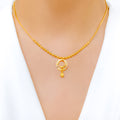 Sleek Orb Drop Necklace Set