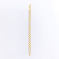 Chic CZ Honeycomb 22k Gold Bracelet