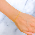 22k-gold-Delicate Delightful Bead Bracelet 