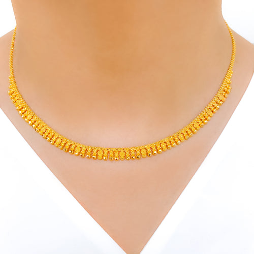 Modest Lightweight Choker 22k Gold Set