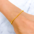 22k-gold-Petite Beaded Gold Bracelet