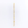 Contemporary Round 22k Gold CZ Bracelet