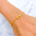 22k-gold-Dazzling Alternating Bead Bracelet