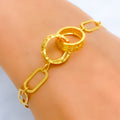 22k-gold-Special Interlinked Chain Bracelet