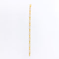 Trendy Sleek 22k Gold CZ Bracelet