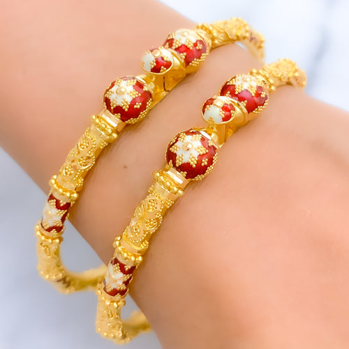 22k-gold-multi-tone-luscious-pipe-bangles