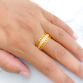 Vintage CZ 22k Gold Ring