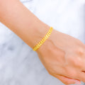 Contemporary Matte 22k Gold Bracelet