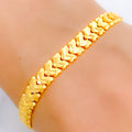 Posh Link 22k Gold Bracelet