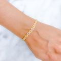 Petite Circles 22k Gold CZ Bracelet