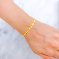 Striking Oval 22k Gold Bracelet