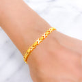 Striking Oval 22k Gold Bracelet