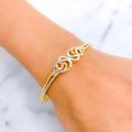 22k-gold-trendy-tasteful-two-tone-bangle-bracelet