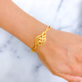 22k-gold-majestic-flowy-leaf-bangle-bracelet