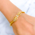 22k-gold-special-leaf-shaped-bangle-bracelet