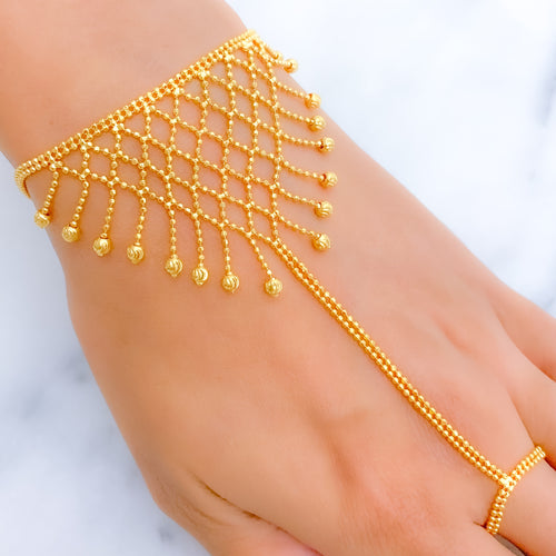 Chic Beaded 22k Gold Pachangala