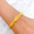 Modern Dainty 22k Gold Bangle Bracelet