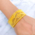 Palatial Floral Jali 22k Gold Bangle