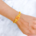 Slender Beaded Reversible 22k Gold Bracelet