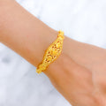 Slender Beaded Reversible 22k Gold Bracelet