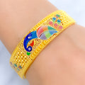 Stunning Peacock 22k Gold Bangle