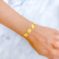 Sleek Jazzy 22k Gold Coins Bracelet