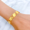 Sleek Jazzy 22k Gold Coins Bracelet