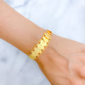 Overlapped Lavish 22k Gold Coins Bracelet