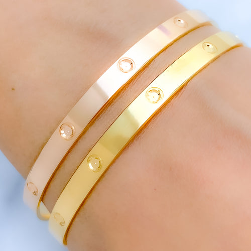 Exclusive Opulent 22k Gold Bangle Pair