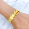 Overlapped Lavish 22k Gold Coins Bracelet