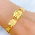 Marvelous Shiny 22k Gold Coins Bracelet