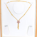 Elegant Delightful Floral 22k Gold Necklace