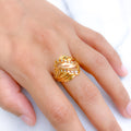 Curvaceous Three-Tone Ring