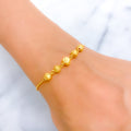 22k-gold-Delightful Gorgeous Orb Bolo Bracelet  