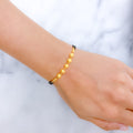 Matte Five Orb 22k Gold Bracelet