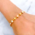 22k-gold-Versatile Multi Color Orb Bracelet  