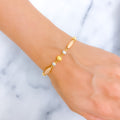 22k-gold-Opulent Elongated Orb Bracelet
