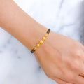 Unique Orb 22k Gold Two-Chain Bracelet