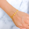 22k-gold-Elegant Classic Orb Bracelet  