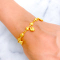 22k-gold-trendy-heart-bracelet