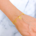 22k-gold-graceful-heart-shaped-bracelet