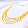 Elegant Beaded Four Lara 22k Gold Set