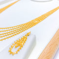 Luxurious Long Five Lara 22k Gold Set