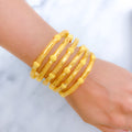 Trendy Orb 22k Gold Bangles