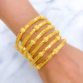 Trendy Orb 22k Gold Bangles