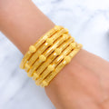 Trendy Orb 22k Gold Bangles