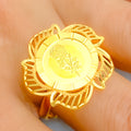 21k-gold-Bold Radiant Flower Ring 