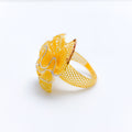 Impeccable Netted 22k Gold Ribbon Ring